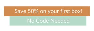 Indie Stitch Promo 50% off your first box - No Code Needed