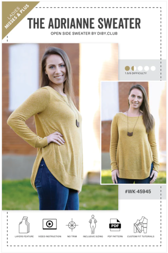 AdrianneCover IndieStitch Pattern Announcement, Sewing Subscription box