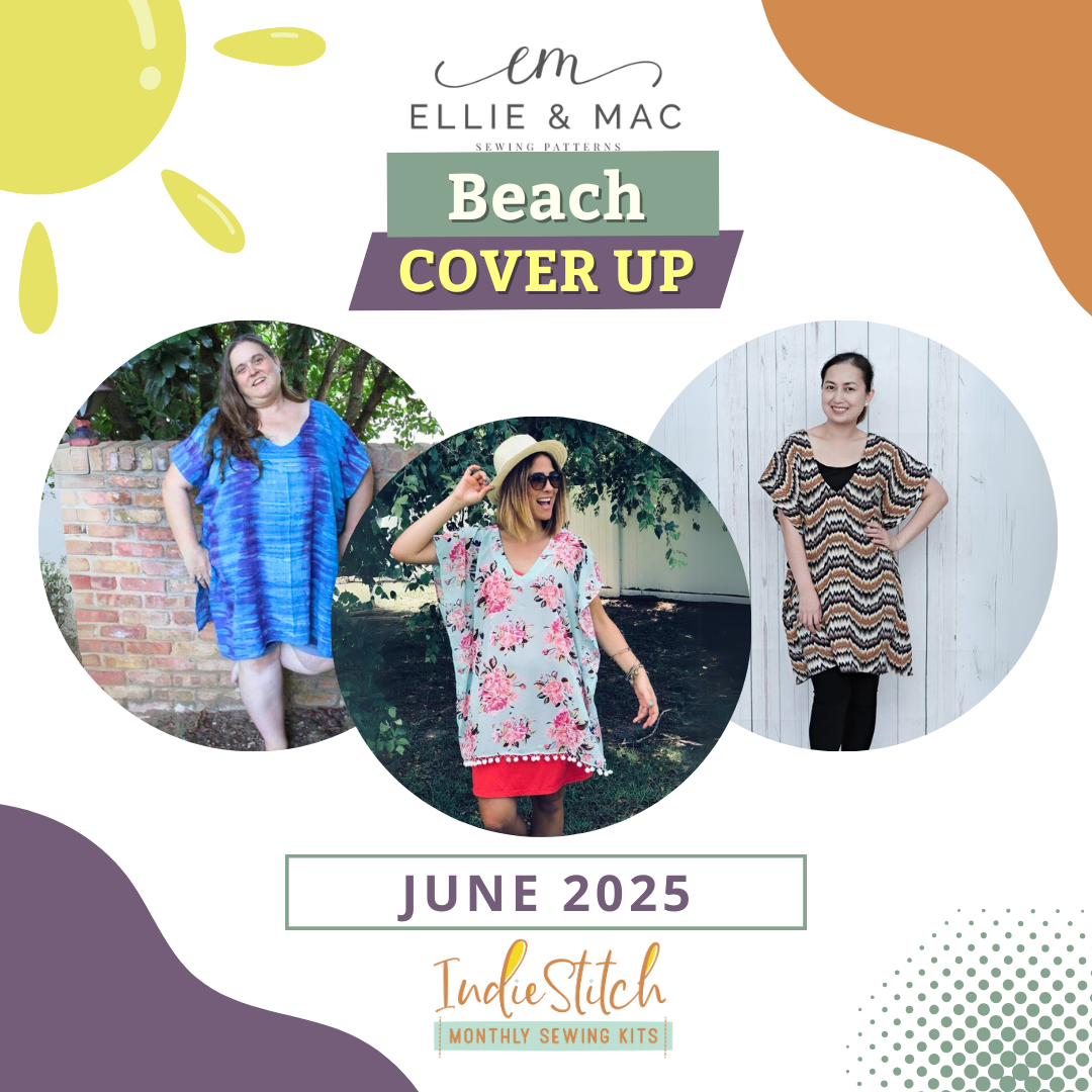 Project Announcement 2025 (5) 3 photos of women in loungewear. Two are in separates and one in a nightgown. The words Love Notions Luna Loungewear are above the images. The words April 2024 and the IndieStitch logo is below the images.